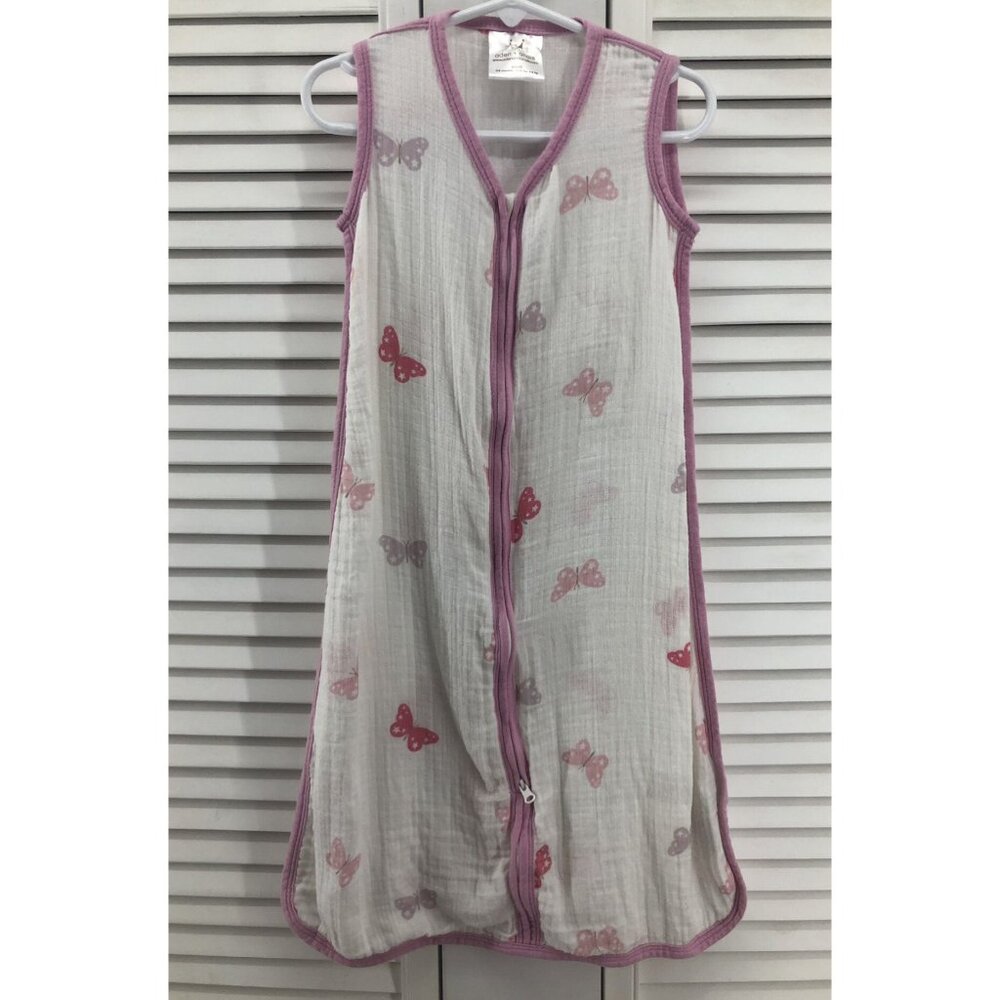 Aden And Anais Size S 0-6 M Cotton Muslin Butterfly Sleepsack